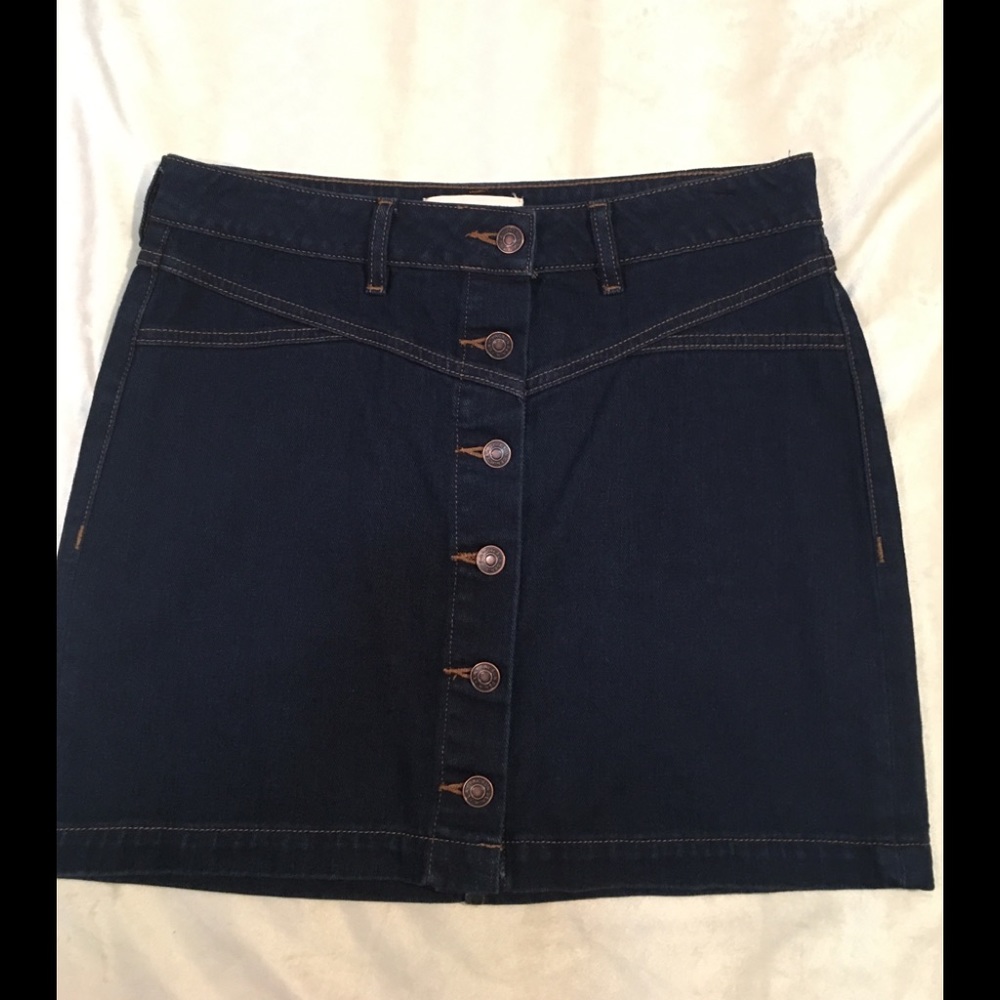 Pacsun Jean Skirt Button Down Size 28